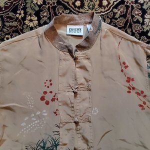 Republic of Flowers, Asian Inspired Mandarin Tunic